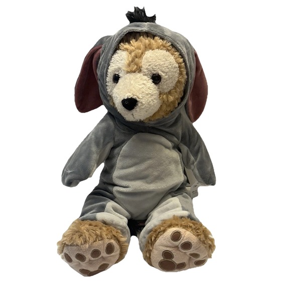 Walt Disney World Parks Hidden Mickey 17" Duffy‎ Bear Plush HTF Eeyore Costume - Picture 1 of 13